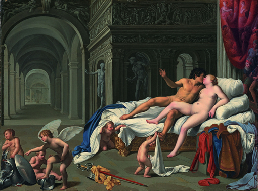 Carlo Saraceni, Venere e Marte - Madrid, Carmen Thyssen -Bornemisza Collection, on loan Thyssen –Bornemisza Museum, Olio su rame