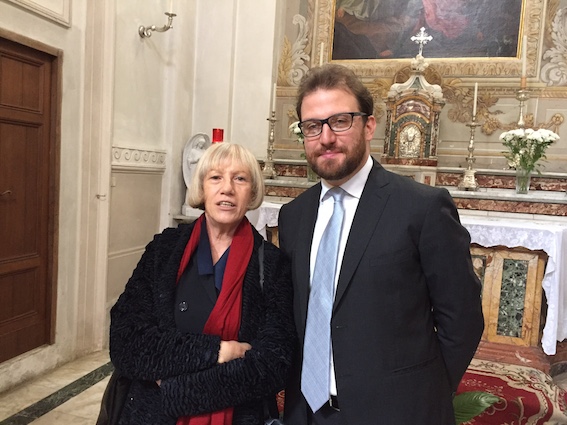 L'assessore regionale alla cultura Lidia Ravera e il sindaco Francesco Pelliccia 