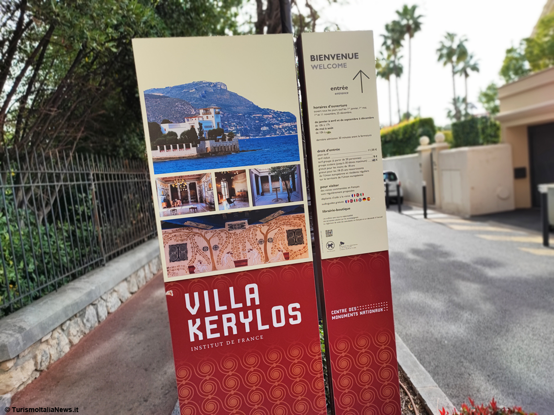 Costa Azzurra: a Beaulieu-sur-Mer viaggio indietro nel tempo con Villa Kérylos, la villa dell’antica Grecia è il sogno di un mecenate
