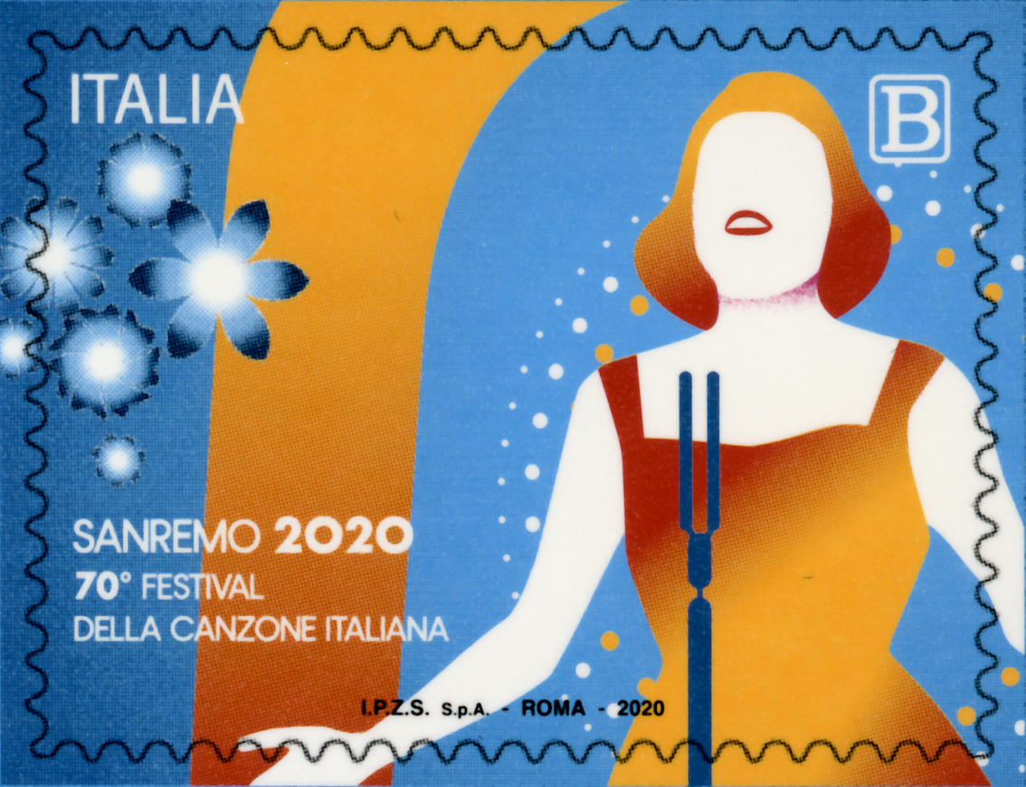 Festival di Sanremo 2020: i settanta anni della kermesse musicale italiana si festeggiano anche sui francobolli
