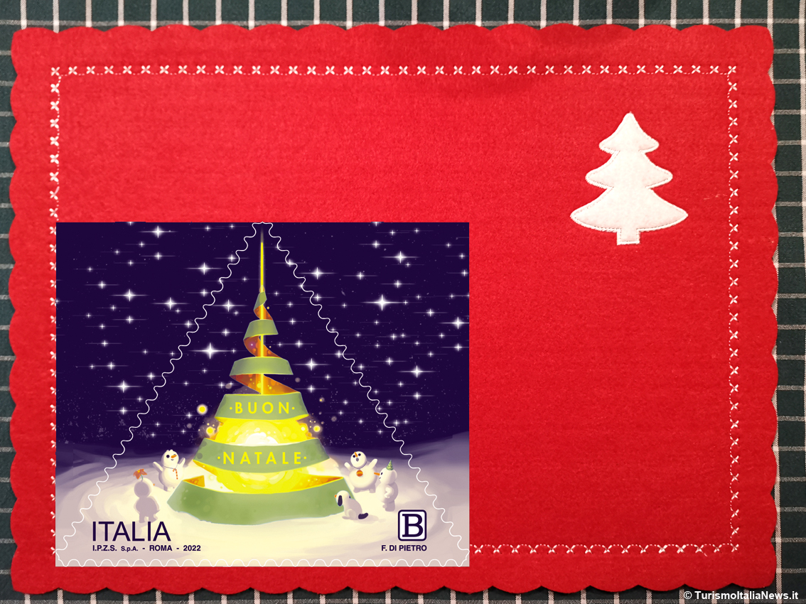 Il francobollo italiano a soggetto laico per il Buon Natale 2022