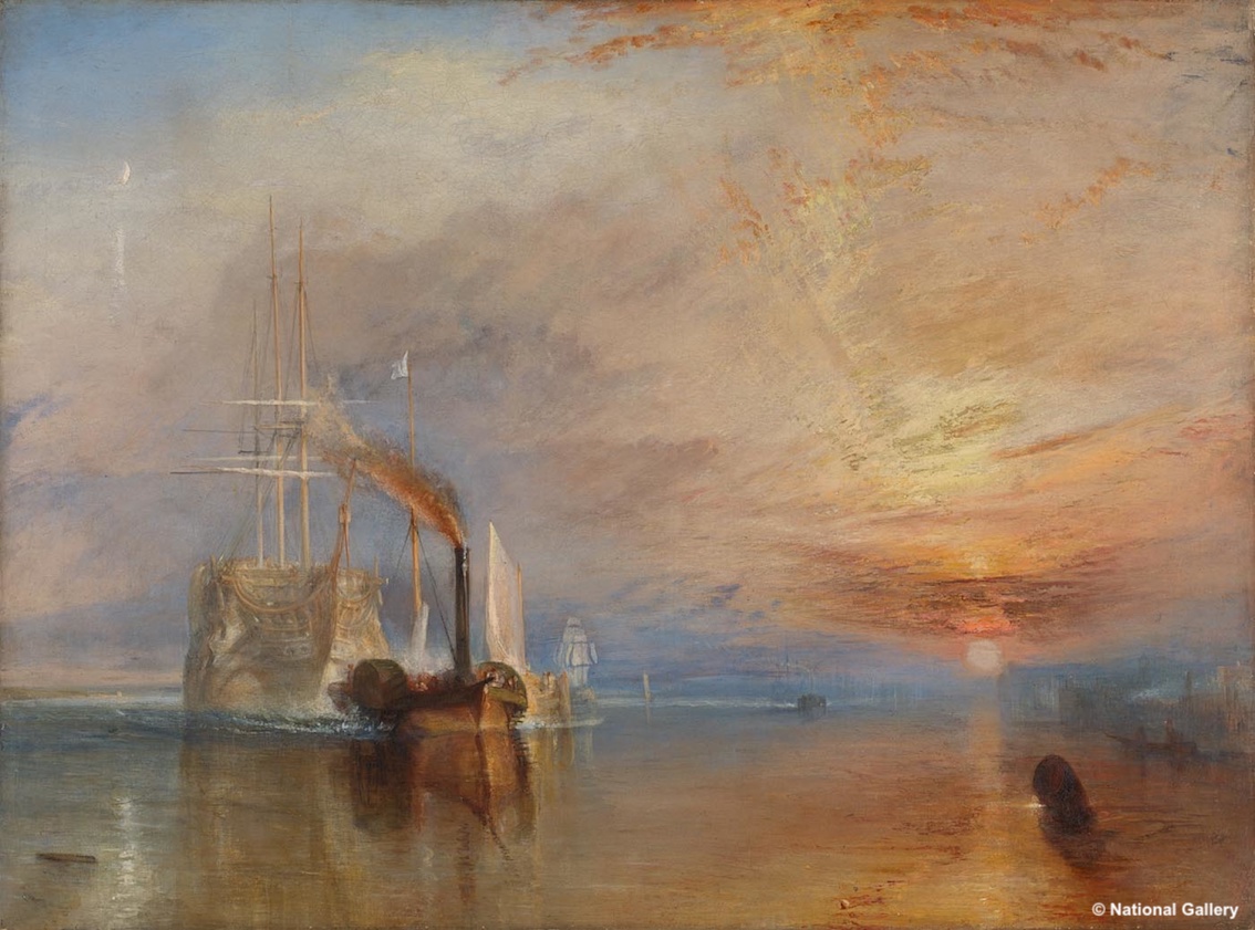 Joseph Mallord William Turner, "The Fighting Temeraire", National Gallery Londra