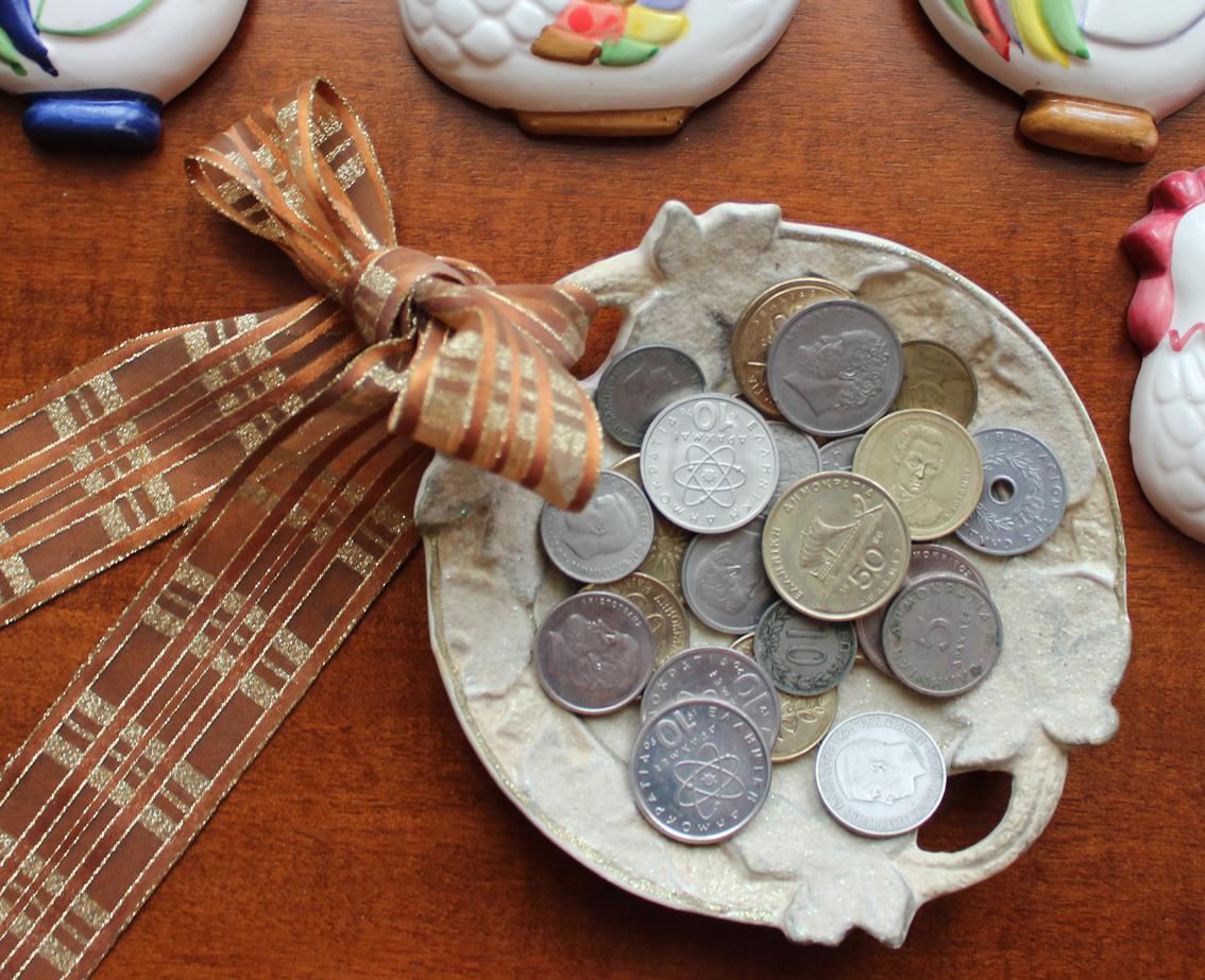 Vecchie dracme greche soppiante dall'arrivo dell'euro