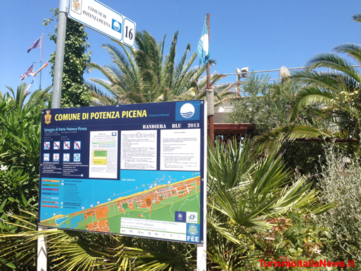 Le spiagge di Potenza Picenza hanno ottenuto la Bandiera Blu 2013