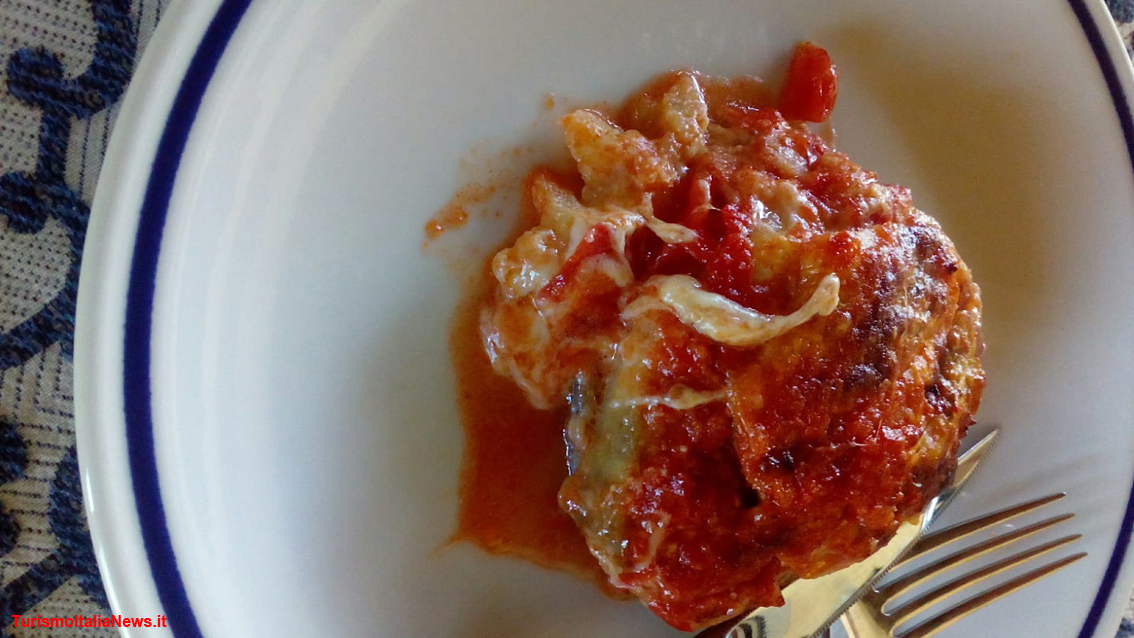 La ricetta di Casa Spineto: Parmigiana di melanzane (non fritte) con ricotta di pecora e mozzarella