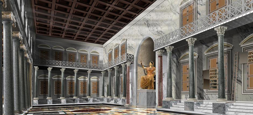 Ricostruzione virtuale delle Terme di Caracalla a Roma