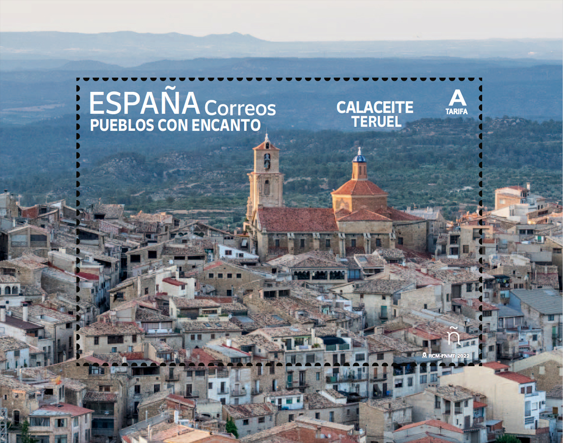 La cartolina postale dedicata a Calaceite (Teruel)