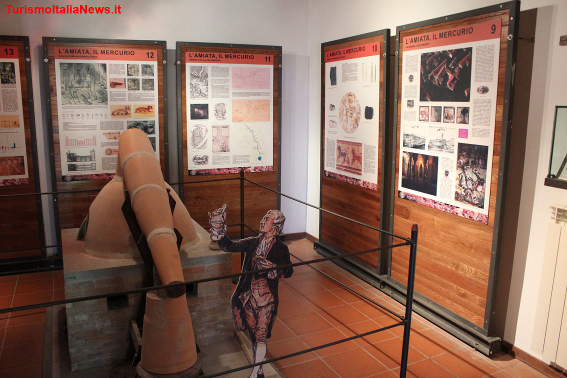 Il museo minerario localizzato nell’antico edificio della Torre dell’Orologio, che un tempo inglobava i vecchi forni Spirek