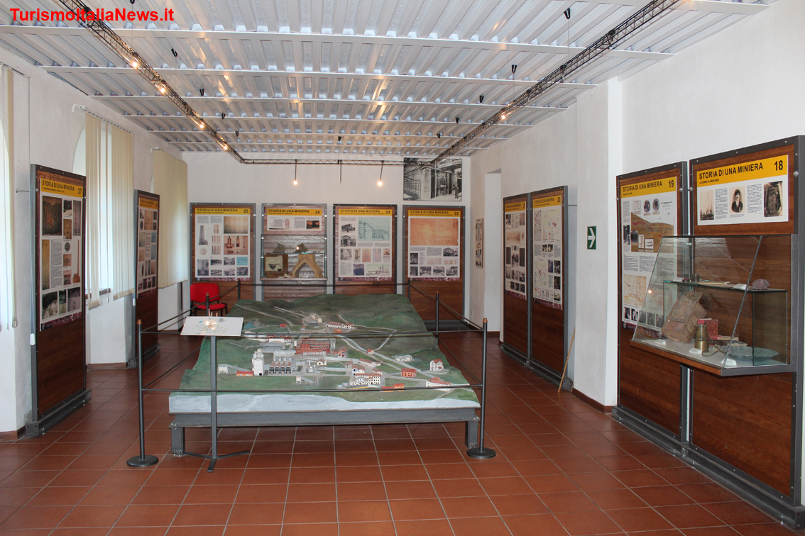 Il museo minerario localizzato nell’antico edificio della Torre dell’Orologio, che un tempo inglobava i vecchi forni Spirek