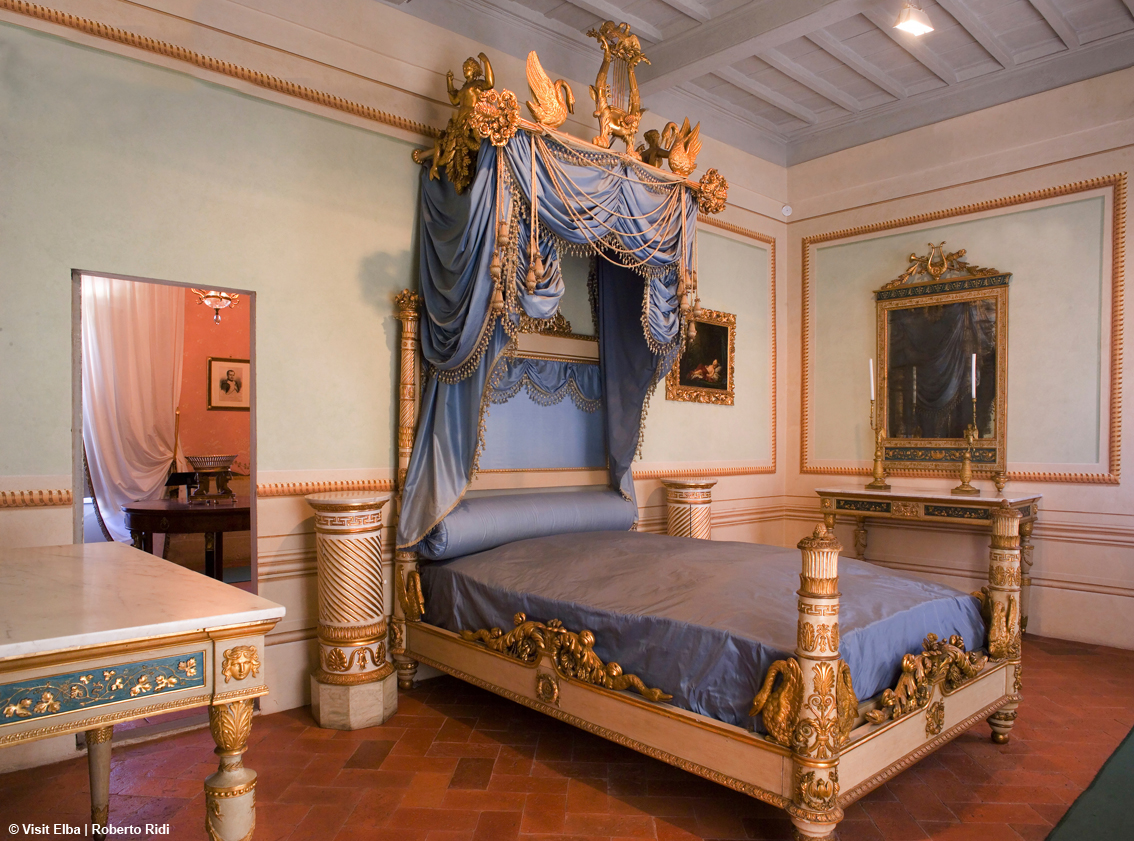 Camera da letto dell’Imperatore a Villa dei Mulini, Portoferraio