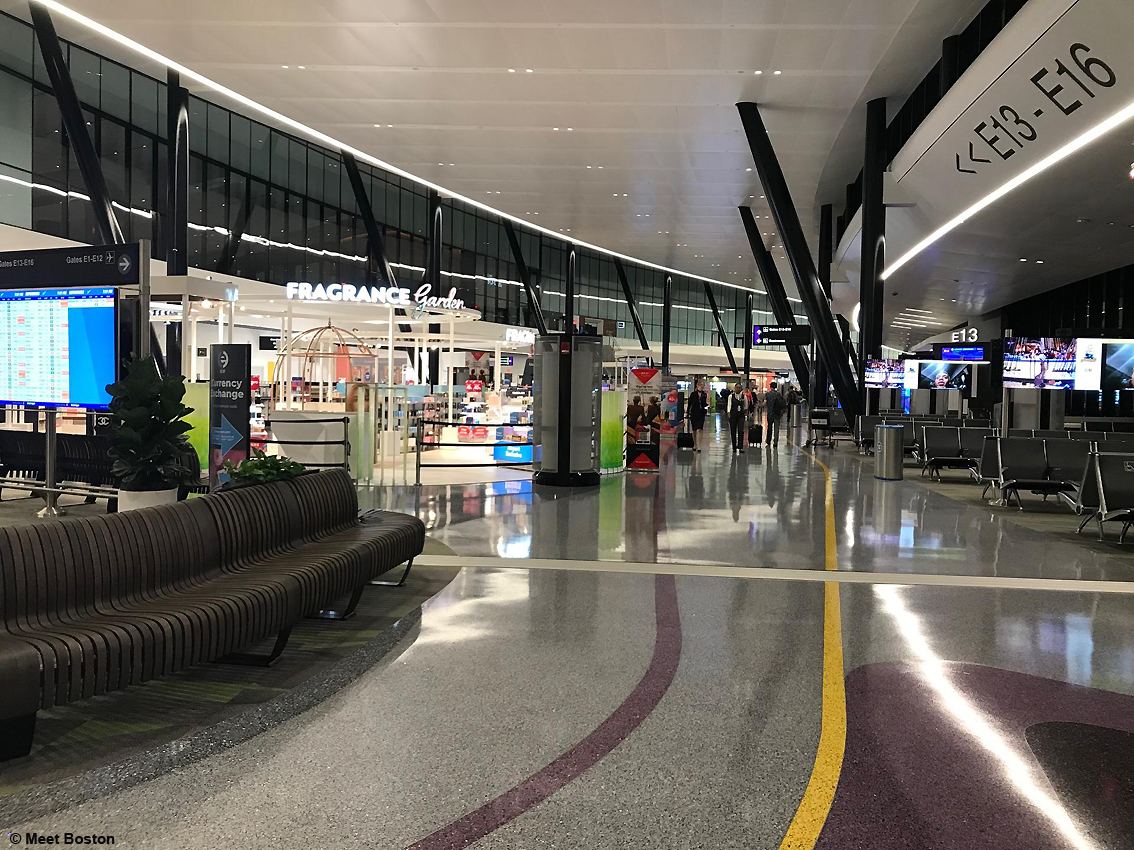 Boston, nuovo terminal al Logan Airport: design al contempo futuristico e retrò, più servizi per i passeggeri