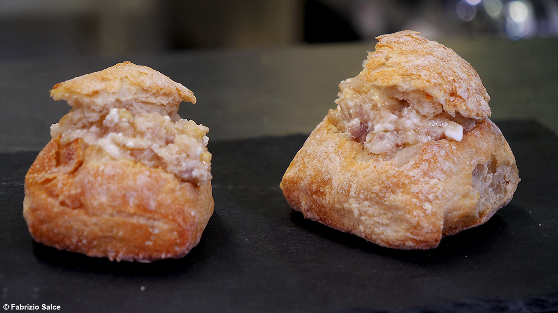 Pagnottelle ripiene di Salampatata e tomino