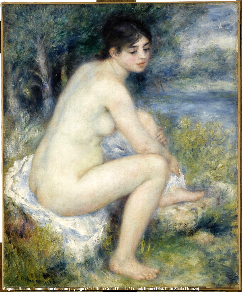 Auguste Reinor, Femme nue dans un paysage (2024 Rmn-Grand Palais / Franck Raux / Dist. Foto Scala Firenze)