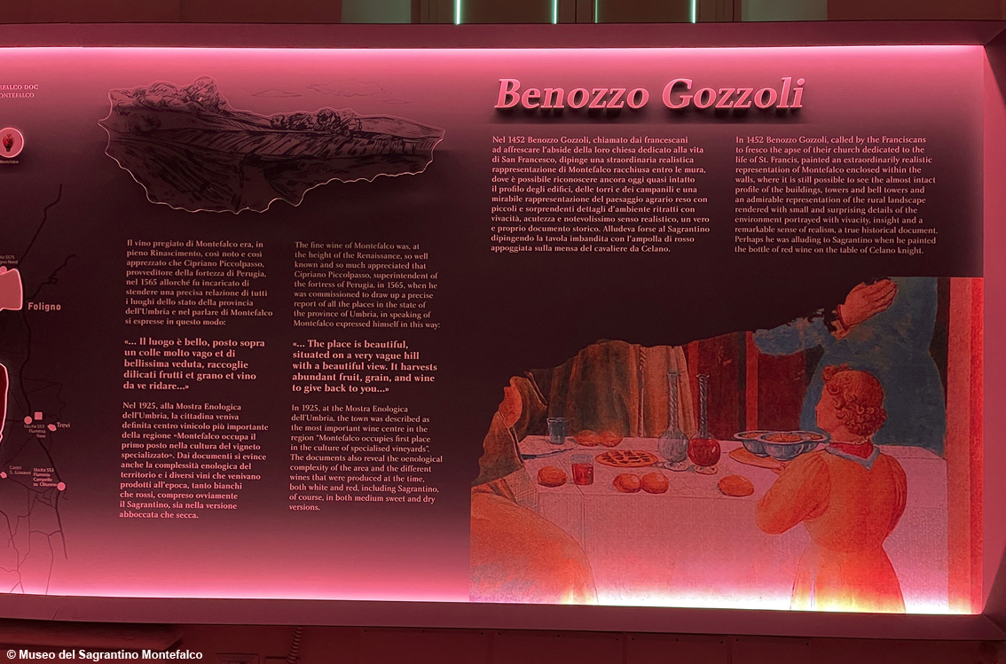 Montefalco, nasce il Museo del Sagrantino: un'esperienza visiva e sensoriale all’insegna del vino Docg