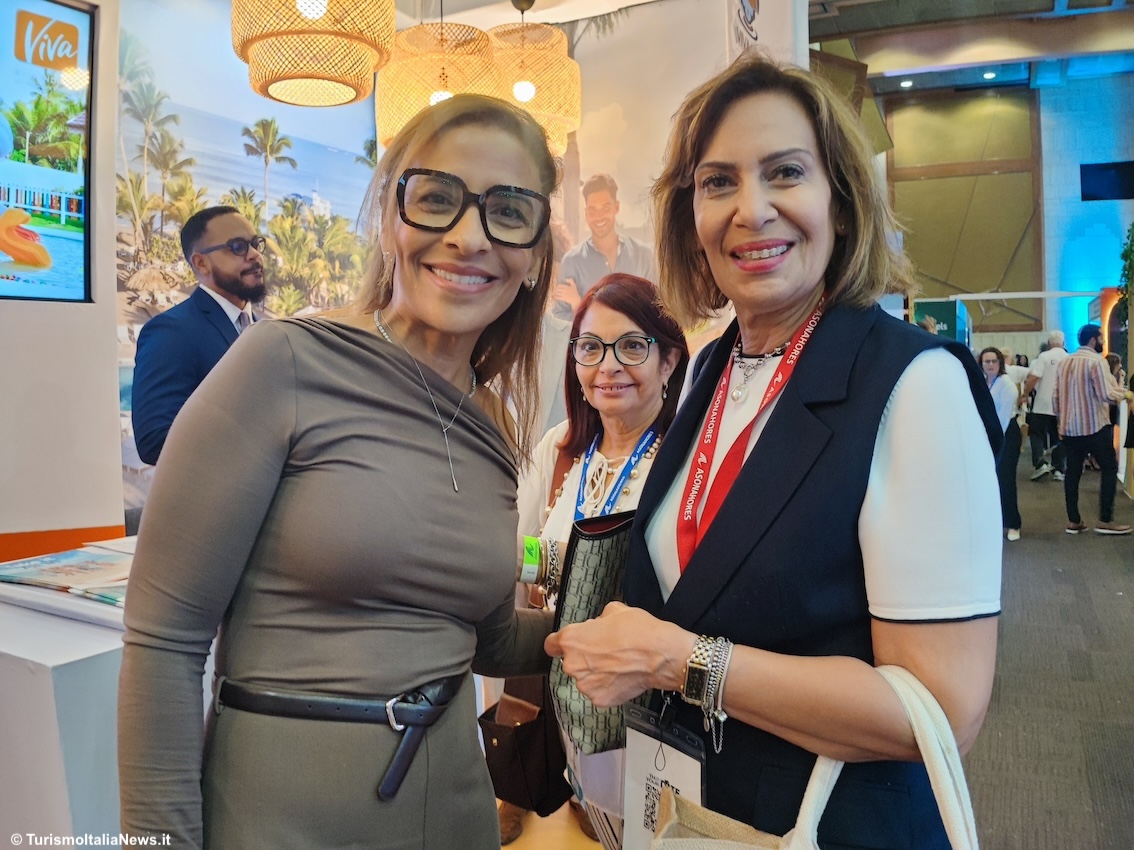 a destra: Neyda Garcia, direttrice dell’Ente del Turismo della Repubblica Dominicana in Italia