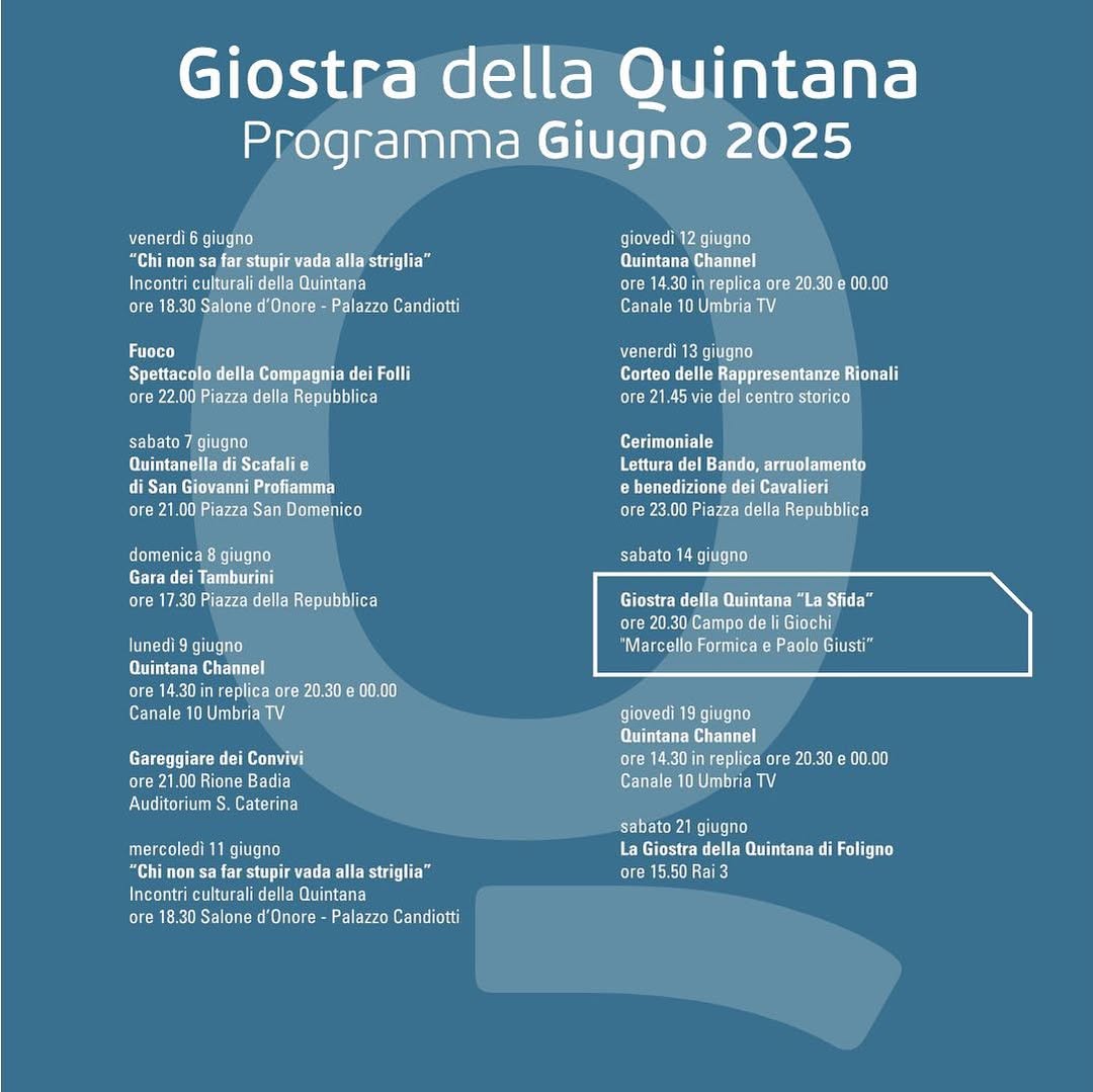 Giostra della Quintana di Foligno: fra tradizione e visioni contemporanee torna la Sfida cavalleresca