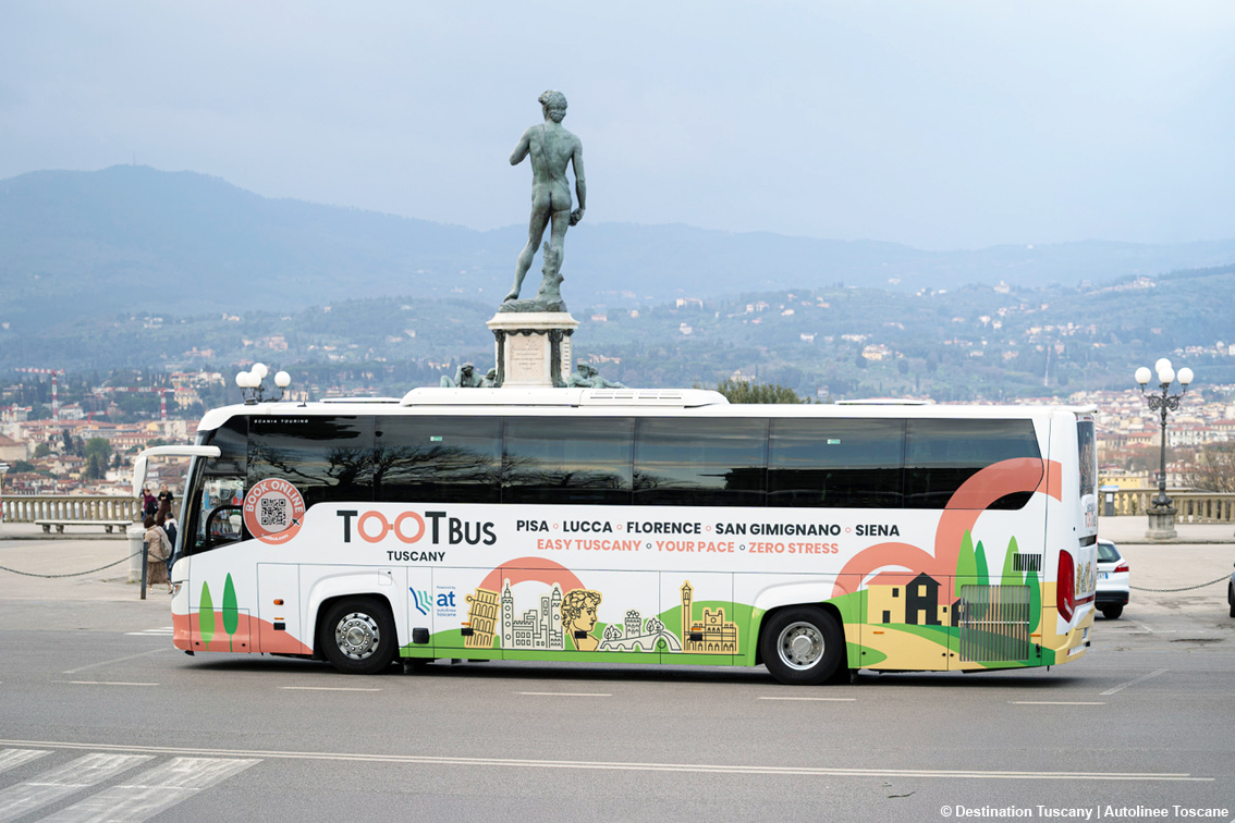 Con Destination Tuscany e Tootbus, At - Autolinee Toscane propone un modello di trasporto pubblico per il turismo estivo che unisce accessibilità, sostenibilità e qualità dell'esperienza