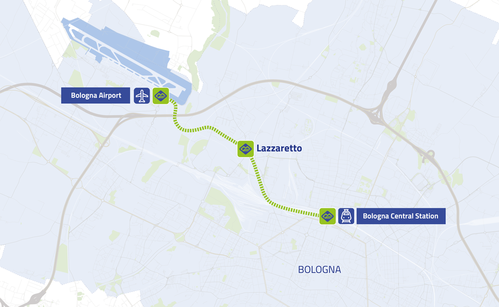 A Bologna debutta il People Mover: è la prima monorotaia in Italia a connettere la rete dell’Alta velocità ferroviaria all'aeroporto