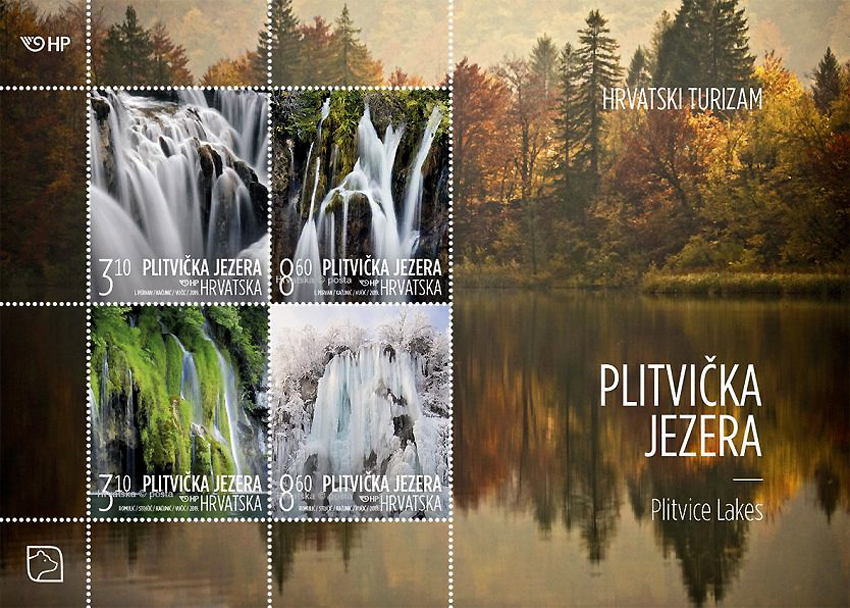 I francobolli che la Croazia dedica ai Laghi di Plitvice, patrimonio Unesco (emissione 2019)
