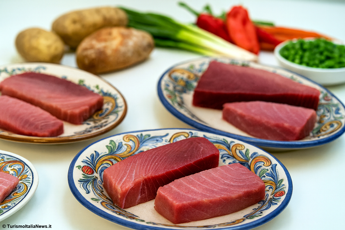 Ingredienti per l’Estofado de atún con patatas