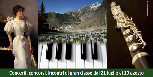 Madesimo, tra la fine di luglio ed i primi di agosto, ospita tre concorsi internazionali destinati sulla carta ad imporsi nel pur ricco panorama della musica classica italiana