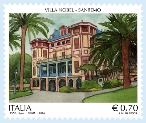 Sono la Villa Nobel di Sanremo, la Costa dei Trabocchi in Abruzzo, le Capanne celtiche di Fiumalbo (Modena) e il Ponte Real Ferdinando sul Garigliano in provincia di Latina i soggetti scelti per i quattro francobolli della serie tematica “Patrimonio artistico e culturale italiano” in distribuzione dal 25 ottobre 2014