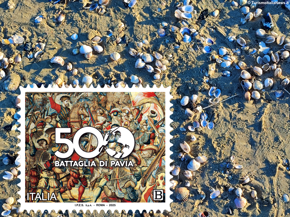 Il francobollo italiano per i 500 anni dalla battaglia di Pavia (emissione 2025)