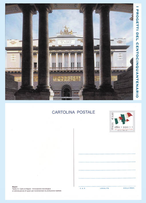 La cartolina dedicata a Napoli