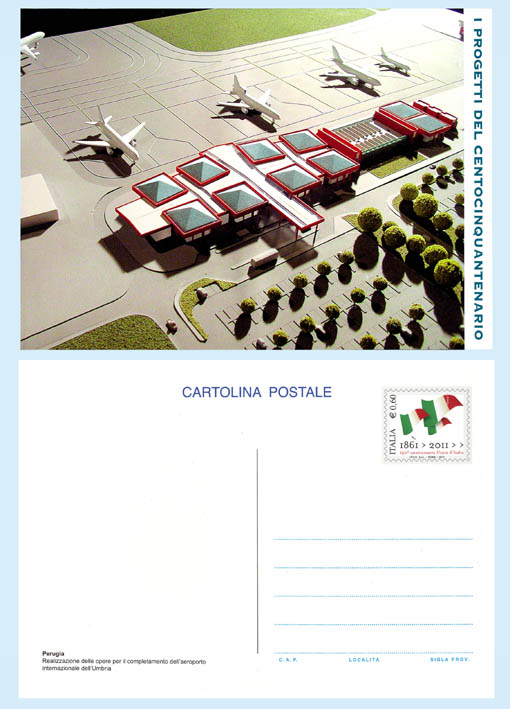 La cartolina dedicata a Perugia