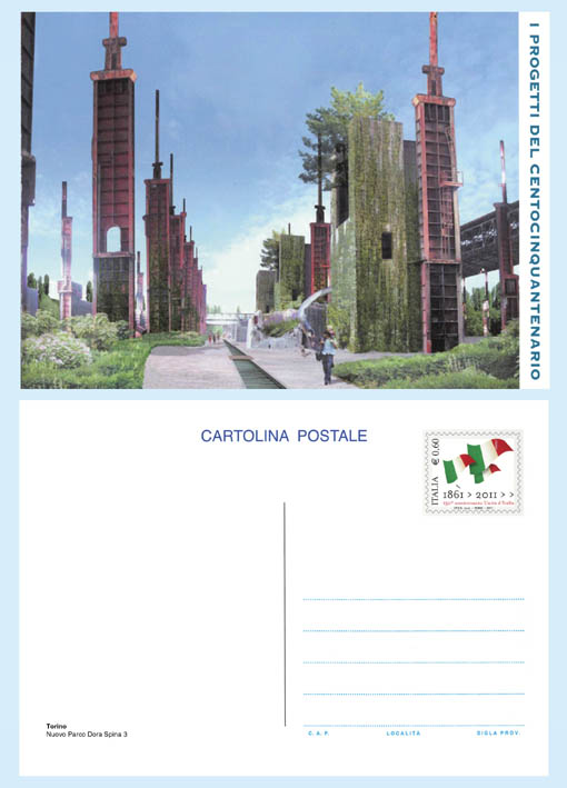 La cartolina dedicata a Torino