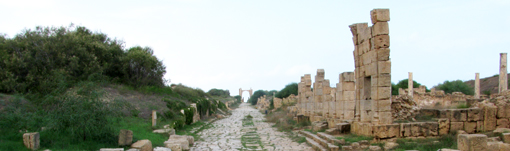 Uno scorcio del sito archeologico di Leptis Magna, in Libia (copyright TurismoItaliaNews.it)
