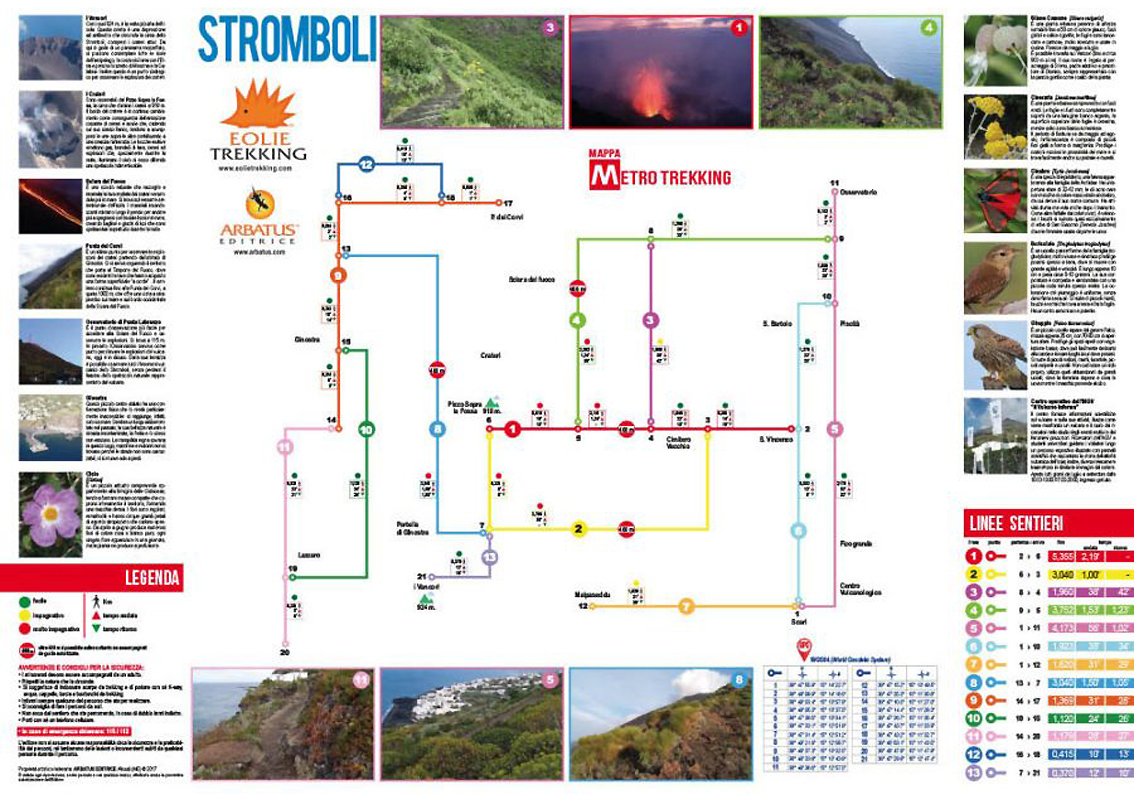 Le mappe per il trekking dedicate all'arcipelago delle Eolie: come muoversi sulle isole ed esplorarle negli angoli più remoti