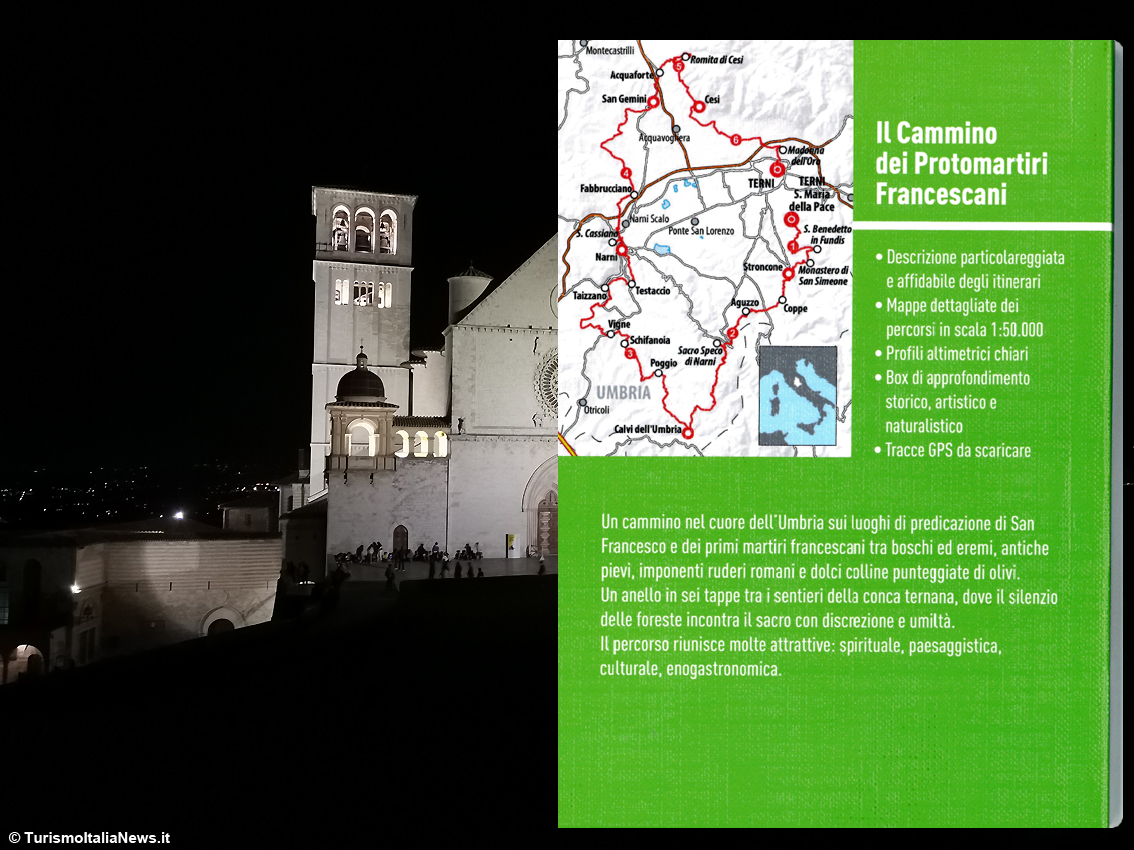 Il Cammino dei Protomartiri Francescani, un anello a 6 tappe nella Valle ternana: arriva la guida di Ediciclo