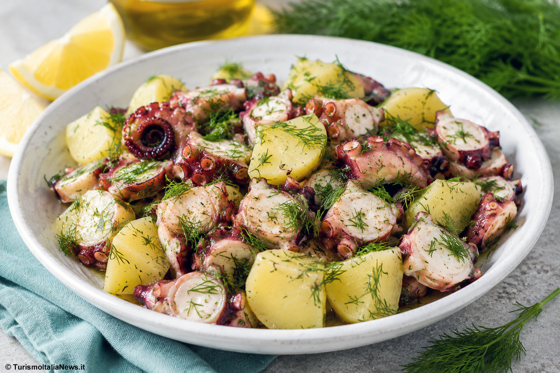Le ricette di Casa Spineto: Insalata di polpo e patate profumata al finocchietto selvatico