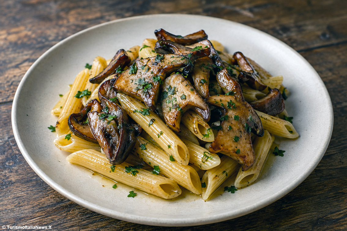 Le ricette di Casa Spineto: Penne rigate con Porcini e zafferano