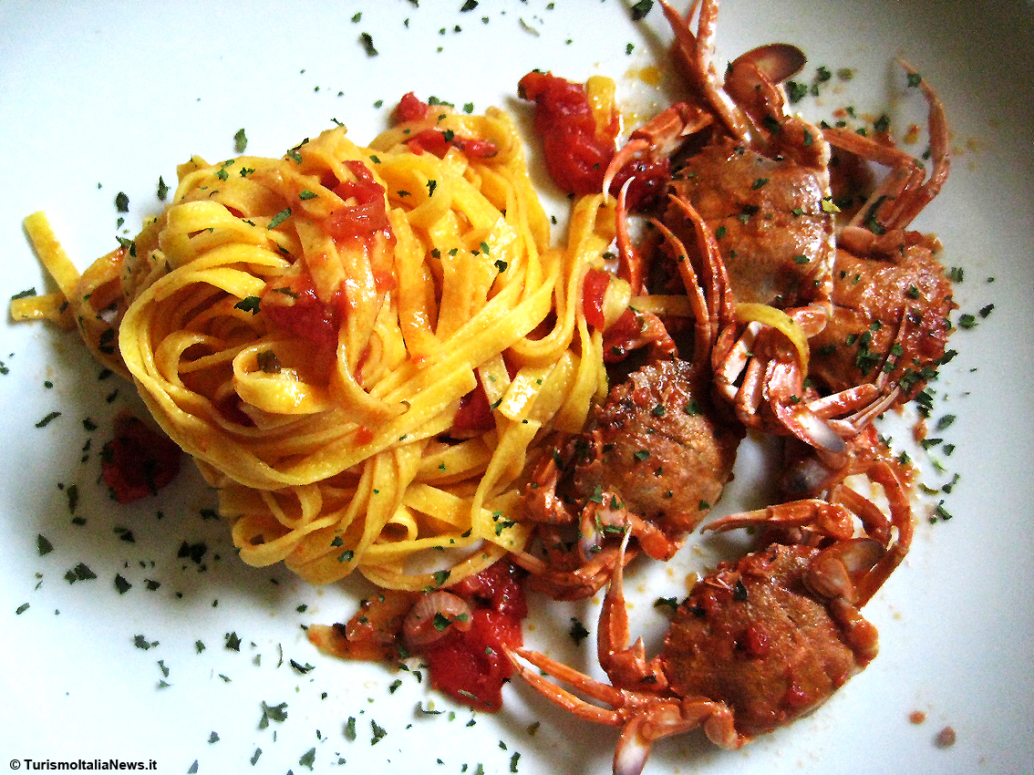 Le ricette di Casa Spineto: Tagliatelline rosse al granchio dell'Adriatico