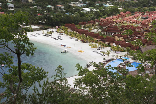 Uno scorcio di Buccament Bay Resort, a Saint Vincent, Caraibi