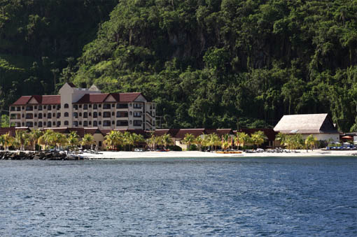 Uno scorcio di Buccament Bay Resort, a Saint Vincent, Caraibi