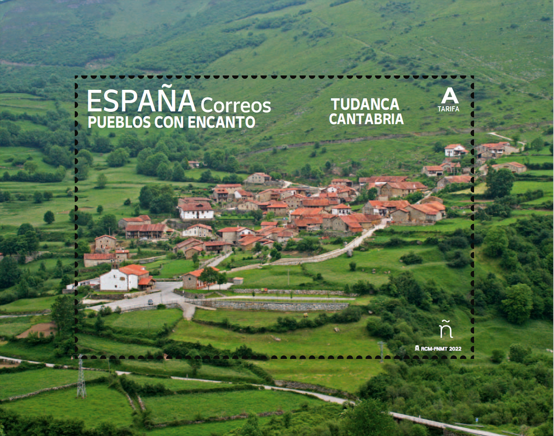 La cartolina postale dedicata a Tudanca (Cantabria)