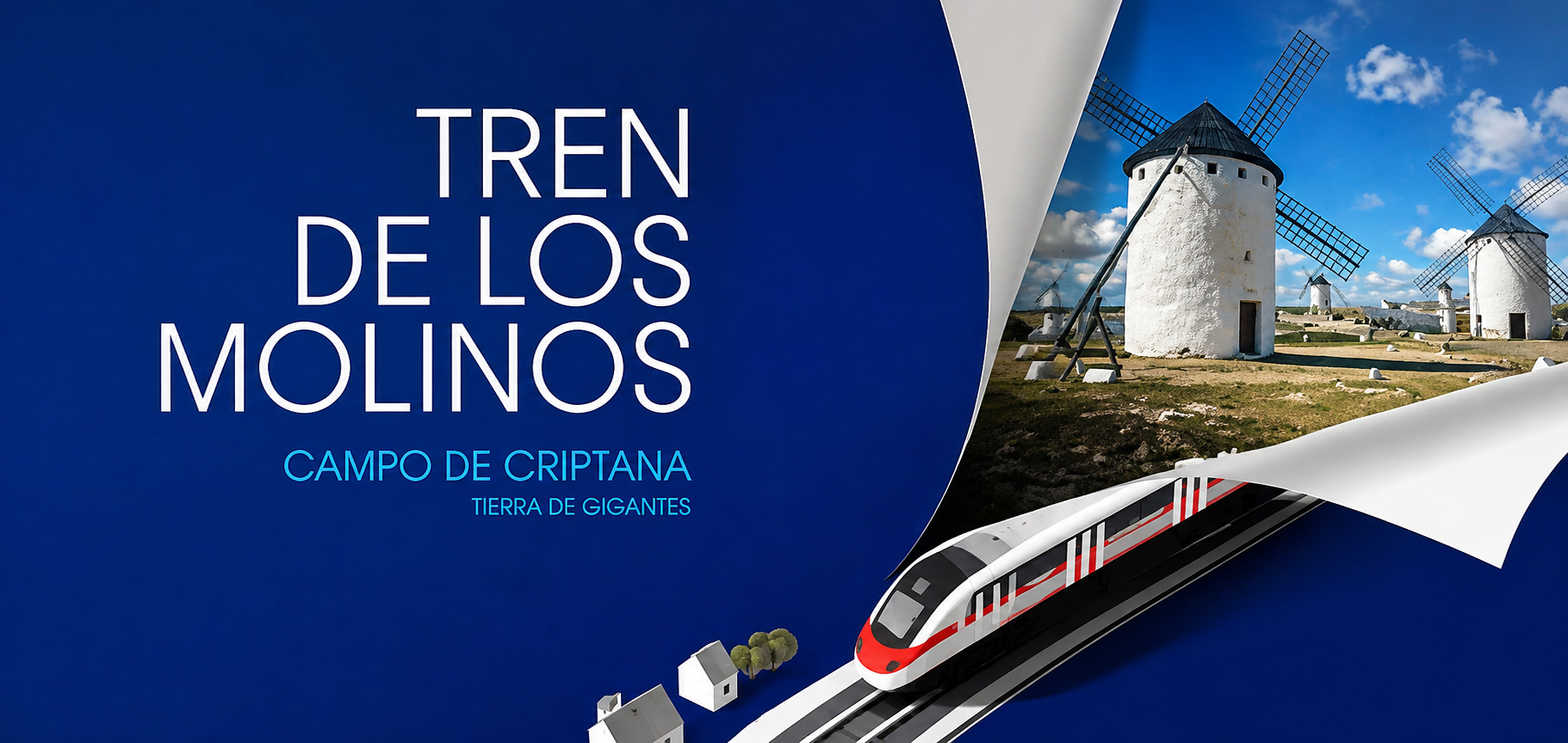 Il treno dei giganti sfida Don Chisciotte: da Madrid ai mulini della Mancia sulle rotaie di Cervantes