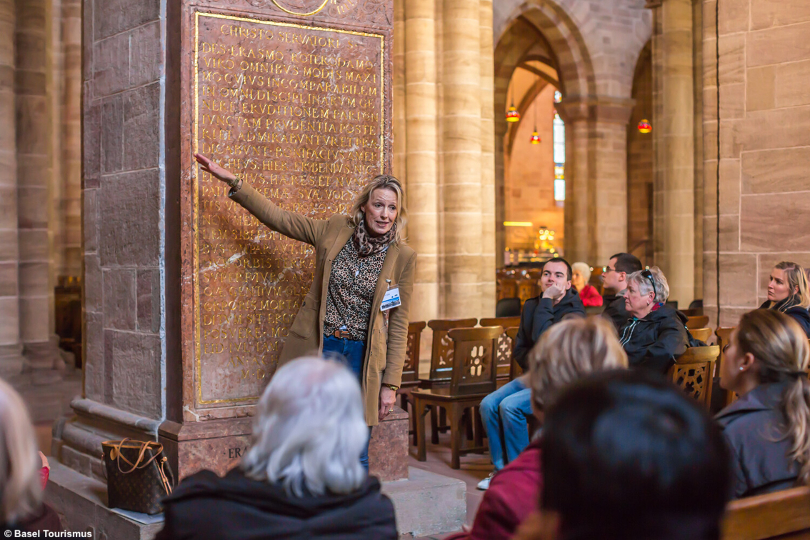 Un imperatore a Basilea: si celebrano i mille anni della Heinrichs-Münster, il testimonial è Enrico II degli Ottoni (foto Basel Tourismus)