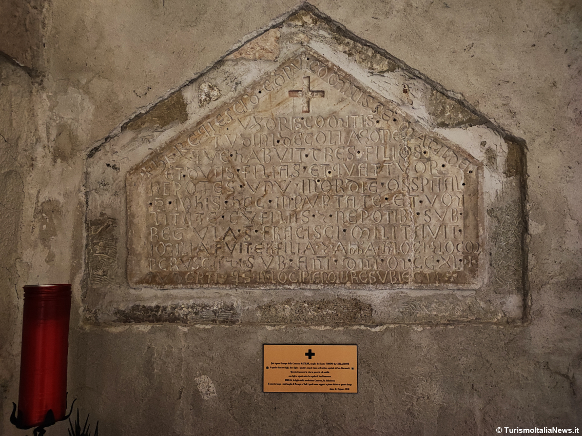 Umbria, a Collazzone tra Jacopone da Todi e Thadea d’Asburgo: l’antico borgo si racconta nell’Abbazia di San Lorenzo