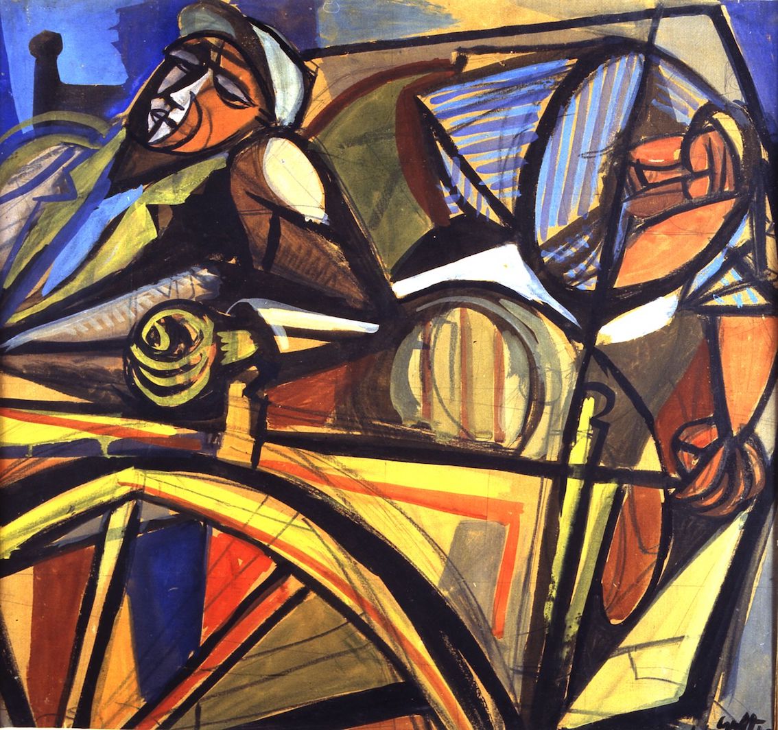 Carrettieri siciliani, 1946 - Renato Guttuso / Bagheria 1911 - Roma 1987 - olio su tela - Roma, Camera dei Deputati