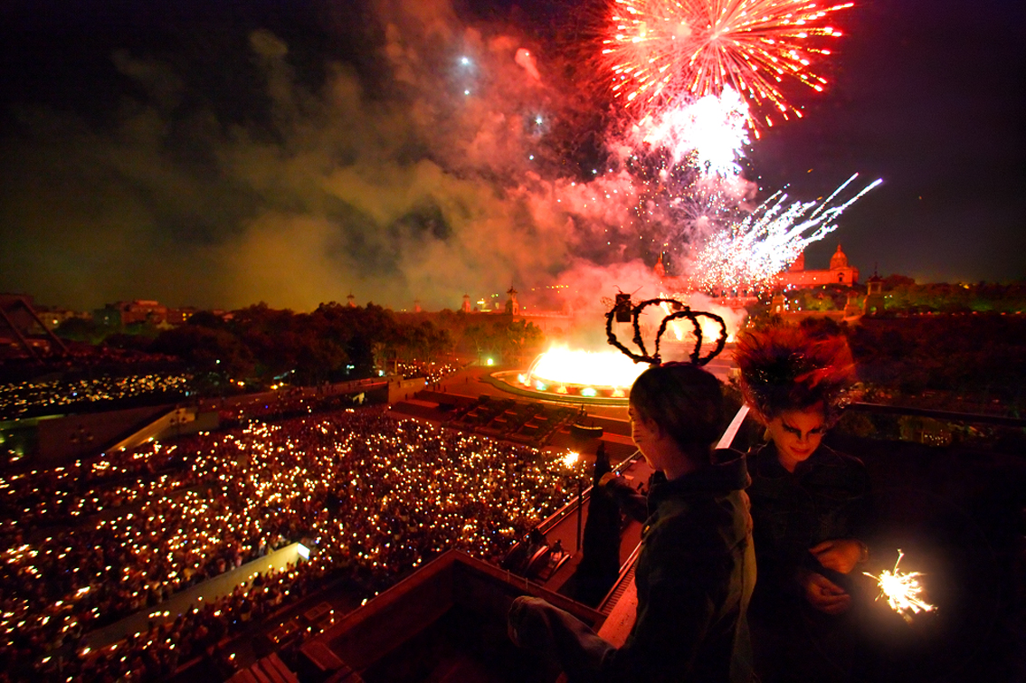 La Merce, Piromusical (foto Lluis Carro - Agencia Catalana de Turisme)