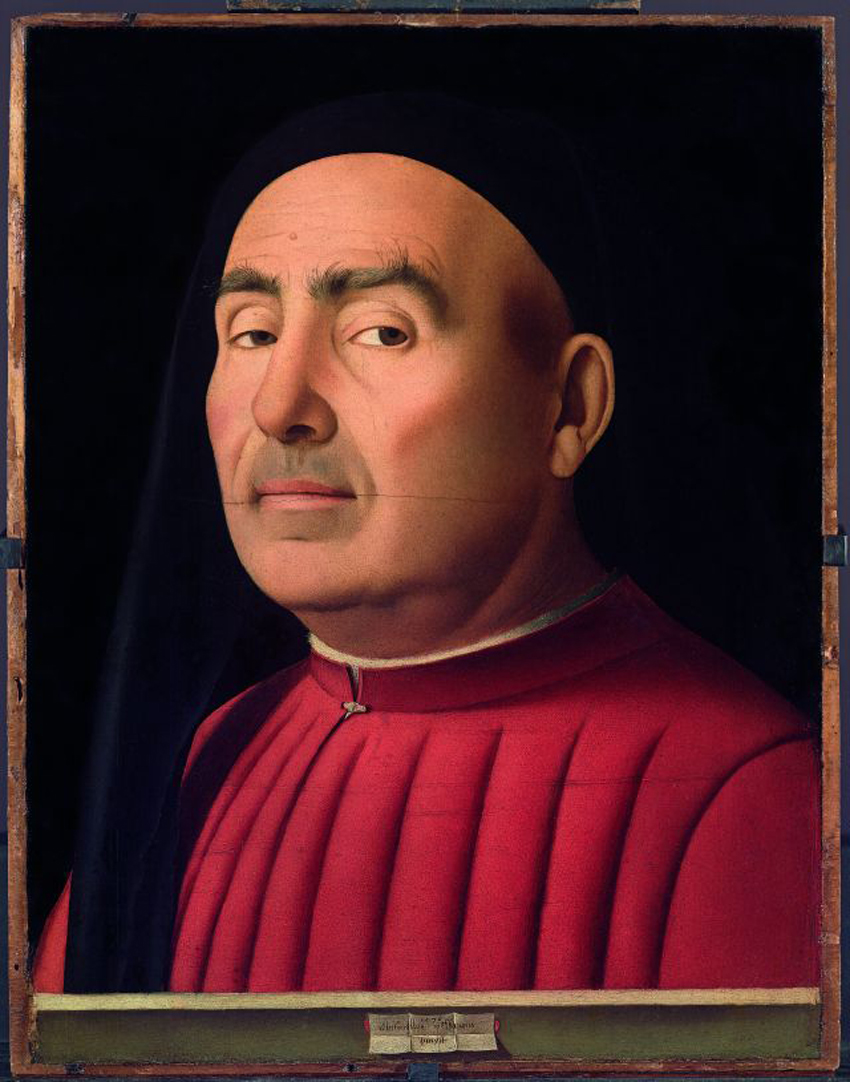 Antonello da Messina: Ritratto d’uomo (1476), Museo Civico d’arte antica, Palazzo Madama, Torino