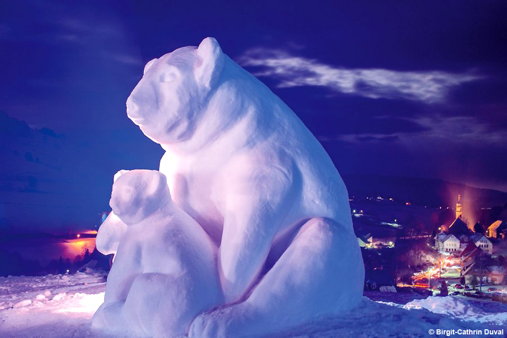 Bernau, il Festival delle sculture di neve