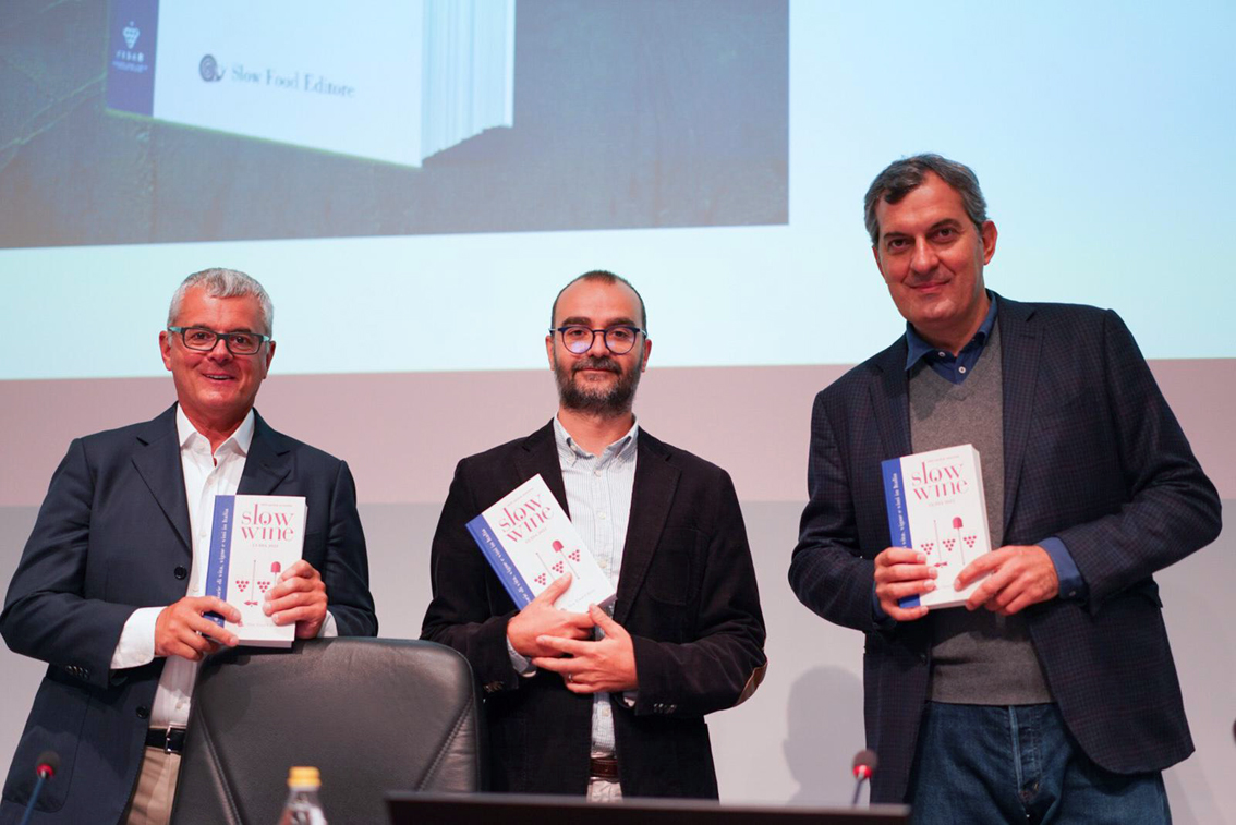 I relatori Fabio Giavedoni, Giancarlo Gariglio e Mario Calabresi