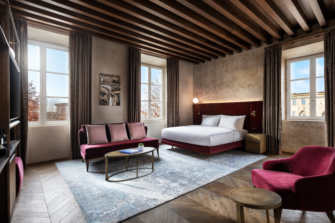 Grand Universe Lucca, iconico hotel fresco di riapertura, nella Travel + Leisure 2021, classifica delle migliori aperture dell'anno