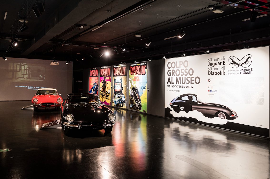 Colpo grosso al Museo: con Diabolik il Museo Nazionale dell’Automobile festeggia i sessant’anni della Jaguar E-type