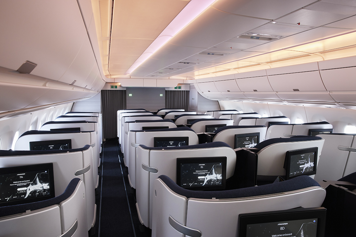 Per Finnair le nuovissime e spaziose cabine di Business Class e la nuova Premium Economy
